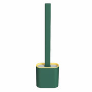 Toilet Brush & Toilet Brush Holdersilicone Soft TPR Cleaning Brush Full Set 2PK