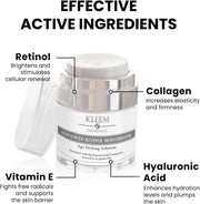 Retinol Face Cream with Hyaluronic Acid & Vitamin E – Anti-Wrinkle Firming Night Cream - Hydrating Night Moisturiser to Reduce Lines and Wrinkles. for Sensitive Skin, 50Ml
