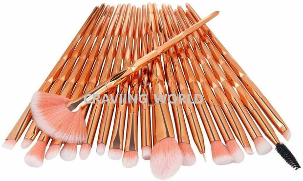 20PCS Make up Brushes Set Eyeshadow Eyeliner Lip Powder Foundation Blusher Tool