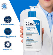 Cerave Moisturising Lotion, Face & Body, with 3 Essential Ceramides & Hyaluronic Acid, for Dry to Very Dry Skin