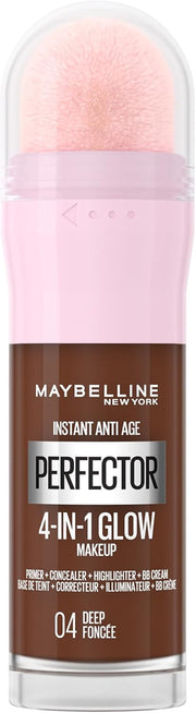 Maybelline New York Instant anti Age Rewind Perfector, 4-In-1 Glow Primer, Concealer, Highlighter, Self-Adjusting Shades, Evens Skin Tone with a Glow Finish, Shade:01 Light