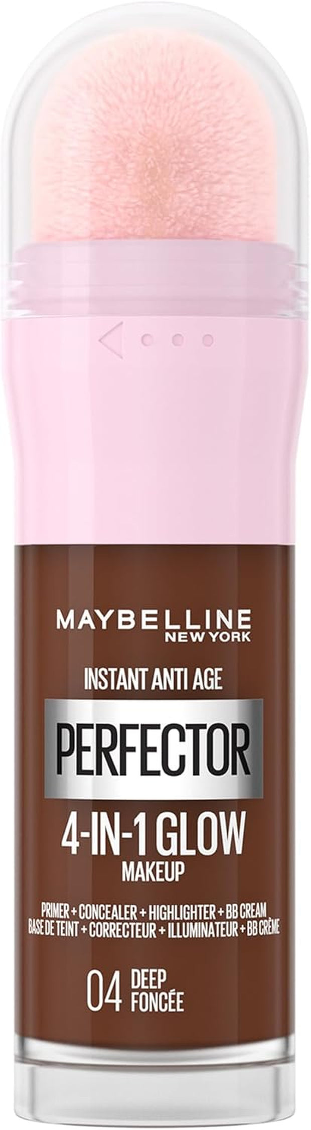Maybelline New York Instant anti Age Rewind Perfector, 4-In-1 Glow Primer, Concealer, Highlighter, Self-Adjusting Shades, Evens Skin Tone with a Glow Finish, Shade:01 Light