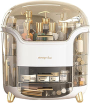 Xlarge Cosmetic Skincare Organiser Tabletop Make-Up Storage Case 2 Drawers Box