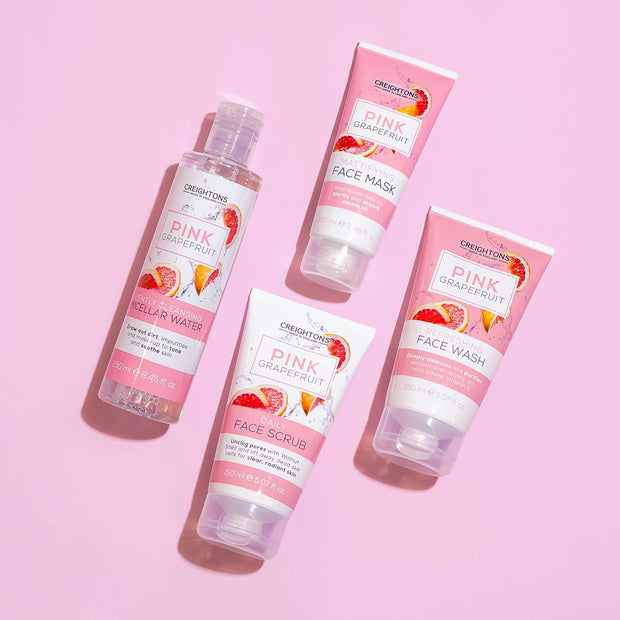 Pink Grapefruit Daily Face Scrub (150Ml) - Unclog Pores with Walnut Shell and Lift Away Dead Skin Cells for Clear, Radiant Skin. Dermatologically Tested. (Pack of 2)