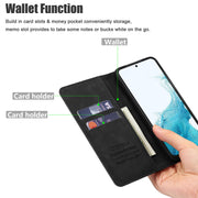 For Samsung Galaxy S22 S21 S20FE A12 A52 Leather Magnetic Flip Wallet Case Cover