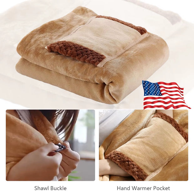 USB Electric Heated Blanket Constant Temperature Warm Warp Shawl Portable