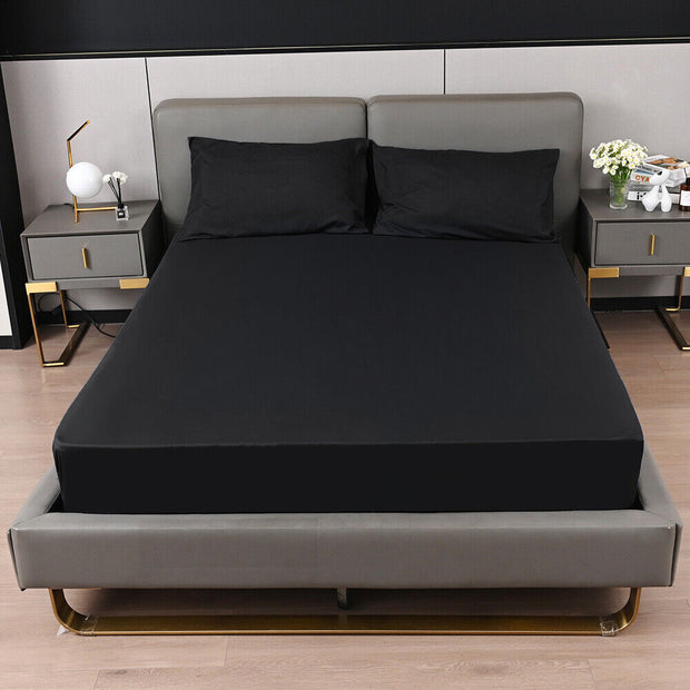 EXTRA DEEP Fitted Sheet 25CM/40CM Bed Sheet Single Double Super King