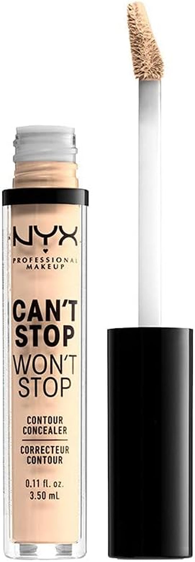 NYX Professional Makeup Can'T Stop Won'T Stop Full Coverage Concealer -Light Ivory, 3.50 Ml