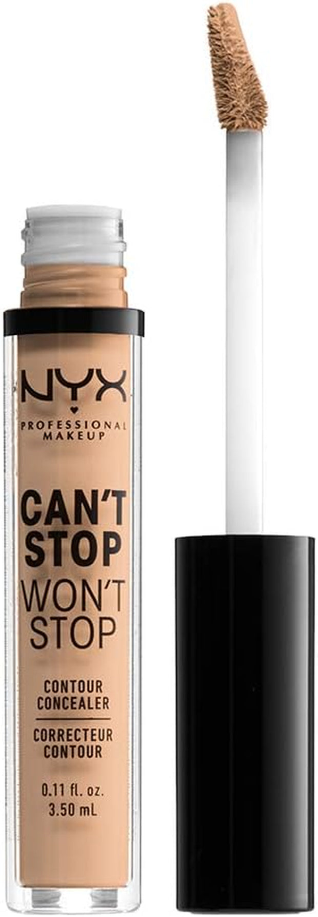 NYX Professional Makeup Can'T Stop Won'T Stop Full Coverage Concealer -Light Ivory, 3.50 Ml