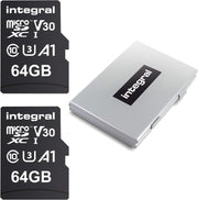 Integral 128GB Micro SD Card 4K Video Premium High Speed Memory Card SDXC up to 100MB S Read and 50MB S Write Speed V30 C10 U3 UHS-I A1
