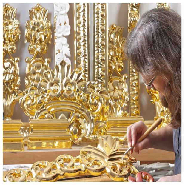 10X Imitation Gold Leaf Sheets Gold Foil Gilding Art Craft Metallic Transfer DIY