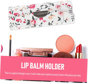 MAGICLULU Lipstick Storage Box Set 2Pcs Portable Lipstick Cases Mirror Refined Handmade Easy to Carry for Party Favors