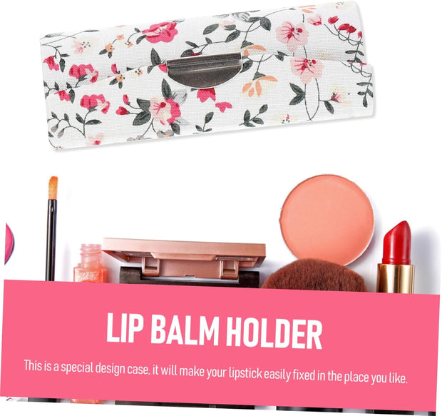 MAGICLULU Lipstick Storage Box Set 2Pcs Portable Lipstick Cases Mirror Refined Handmade Easy to Carry for Party Favors