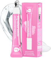 7Days Eye Cream with Hyaluronic Acid - Korean Skincare - Eye Cream for Dark Circles and Puffy Eyes - anti Aging Eye Bags Remover - anti Wrinkles Eye Gel with Cooling Massager