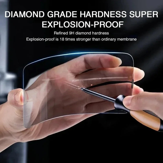 1-4Pcs Anti-Spy Tempered Glass for iPhone 