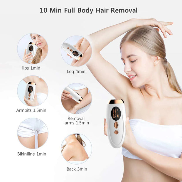 Laser Epilator IPL Hair Removal for Women Body Bikini Facial 990000 Flashes Permanant Painless IPL Hair Remover Laser Epilator