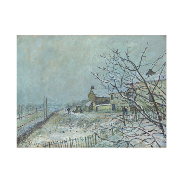 First Snow at Veneux-Nadon, 1878, Alfred Sisley