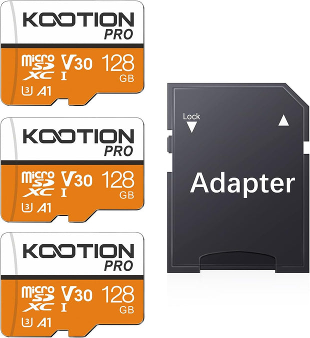KOOTION 64 GB Micro SD Card, 4K Camera Pro, UHD Video for Gopro, Action Camera, Drone, Smartphone, R/W up to 90/35 Mb/S Microsdxc Memory Card UHS-I U3 A1 V30
