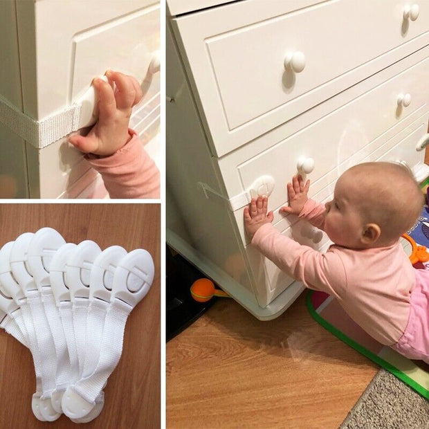Safety Baby Kid Child Locks Proof Cabinet Cupboard Drawer Fridge Pets Door UK