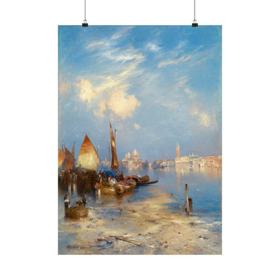 Matte Vertical Poster - A View of Venice, 1891, Thomas Moran