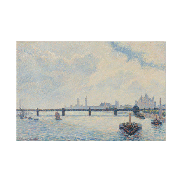 Charing Cross Bridge, London, 1890, Camille Pissarro