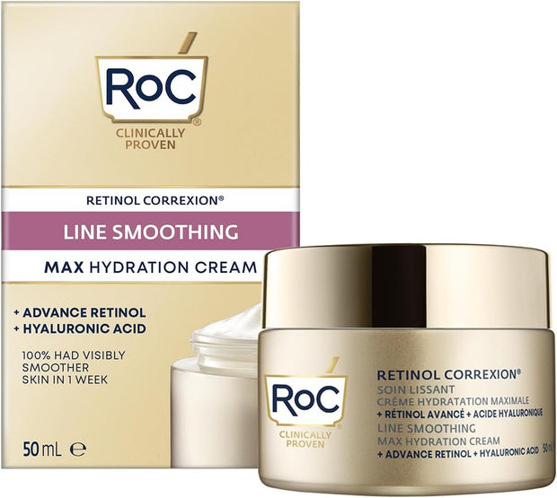 Roc Retinol Correxion Line Smoothing Eye Cream, Reduces Puffiness & Dark Circles, anti Wrinkle & anti Aging Treatment for the Delicate Eye Area - 15Ml
