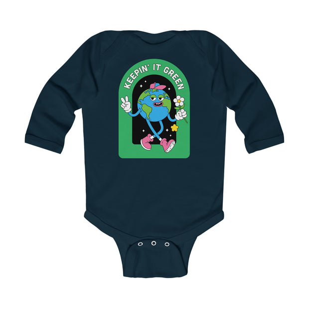 Infant Long Sleeve Bodysuit - Keeping it green