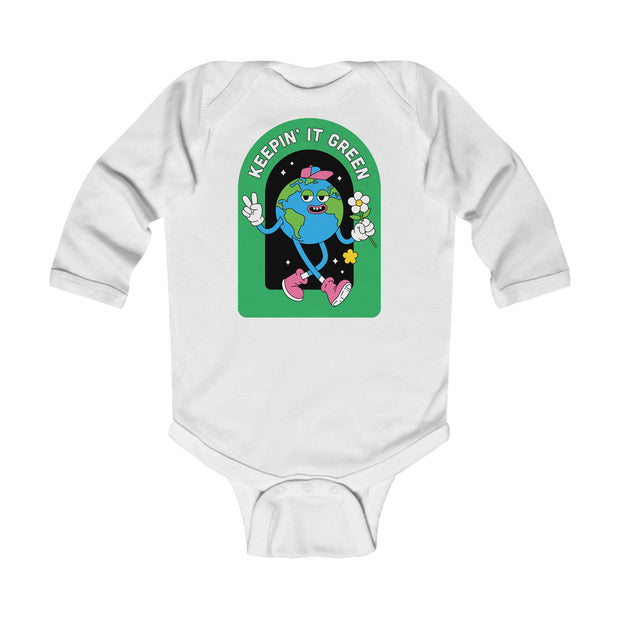 Infant Long Sleeve Bodysuit - Keeping it green