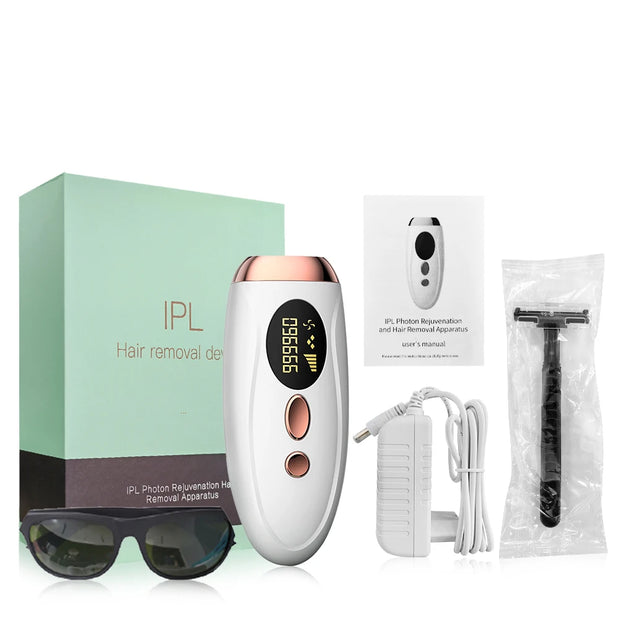 Laser Epilator IPL Hair Removal for Women Body Bikini Facial 990000 Flashes Permanant Painless IPL Hair Remover Laser Epilator