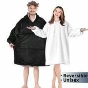 Hooded Snuggle Blanket Super Soft Oodie Winter Warm Wearable Hoodie Robe Comfort