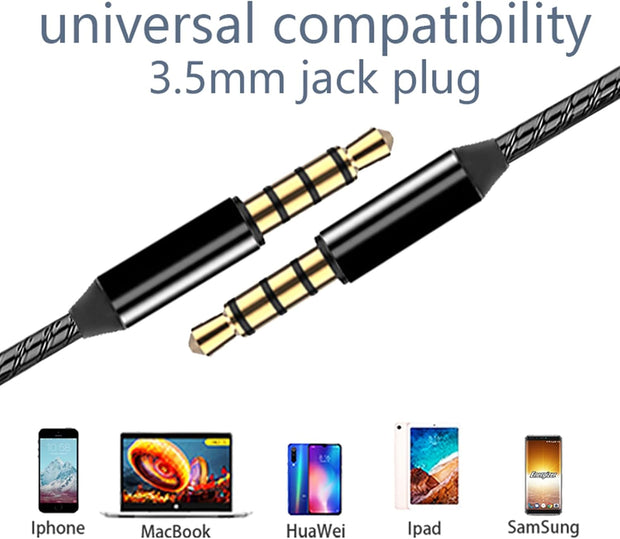 Yatloml 3 Pack Earphones, Wired In-Ear Headphones Earphones with Microphone and Volume Control, Noise Isolating and Deep Bass, Lightweight 3.5 Mm Earbuds Compatible with Iphone, Ipad, Android