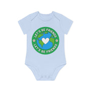 Baby Organic Short Sleeve Bodysuit - Let's be friends