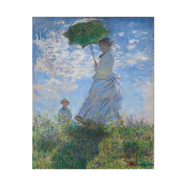 Woman with a Parasol - Madame Monet and Her Son, 1875, Claude Monet