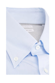 Brunello Cucinelli Men's Blue Cotton Sport Shirt | Casual Luxury Button-Up
