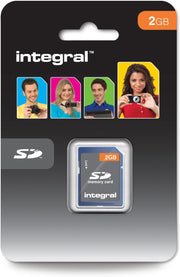 Integral 2GB SD (Secure Digital) Memory Card Legacy Device Compatible - Cameras, MP3 Players, Camcorders and More