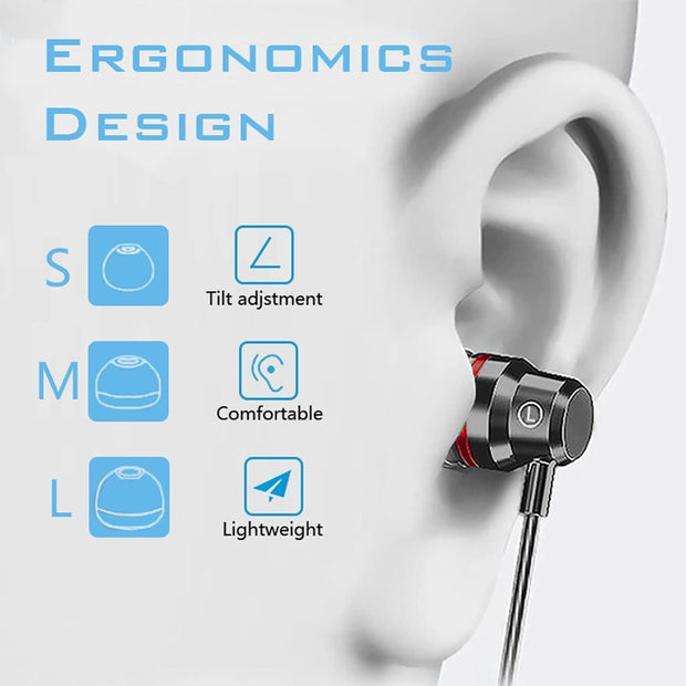 Yatloml 3 Pack Earphones, Wired In-Ear Headphones Earphones with Microphone and Volume Control, Noise Isolating and Deep Bass, Lightweight 3.5 Mm Earbuds Compatible with Iphone, Ipad, Android