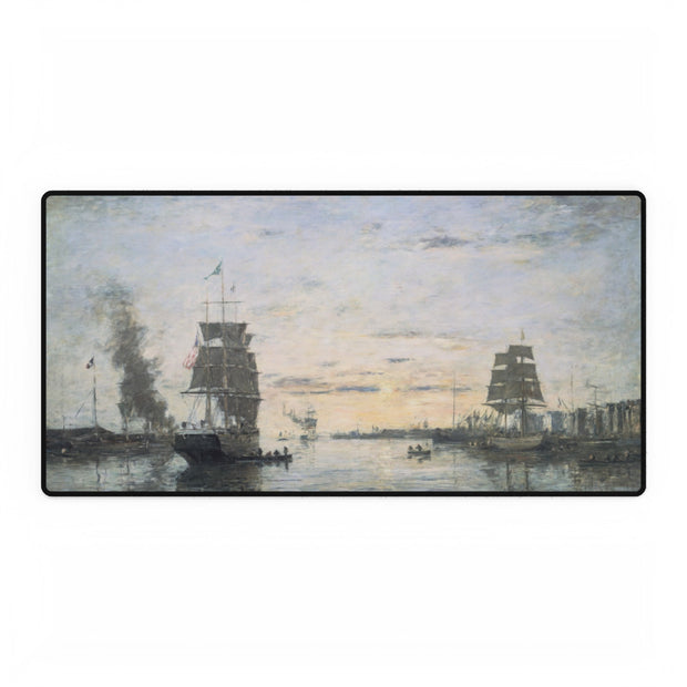 Desk Mat - Entrance to the Harbor, Le Havre, 1883, Eugène Boudin