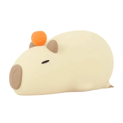 Cute Cartoon Capybara Silicone Night Light USB Rechargeable Timing Dimming Sleep Night Lamp for Children'S Room Decor