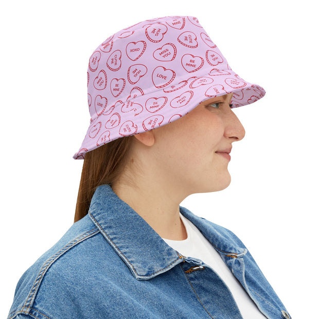 Bucket Hat - Heart messages