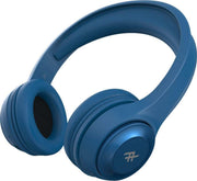 Ifrogz Bluetooth Headphones Aurora Noise Isolating On-Ear Controls + Mic- Blue