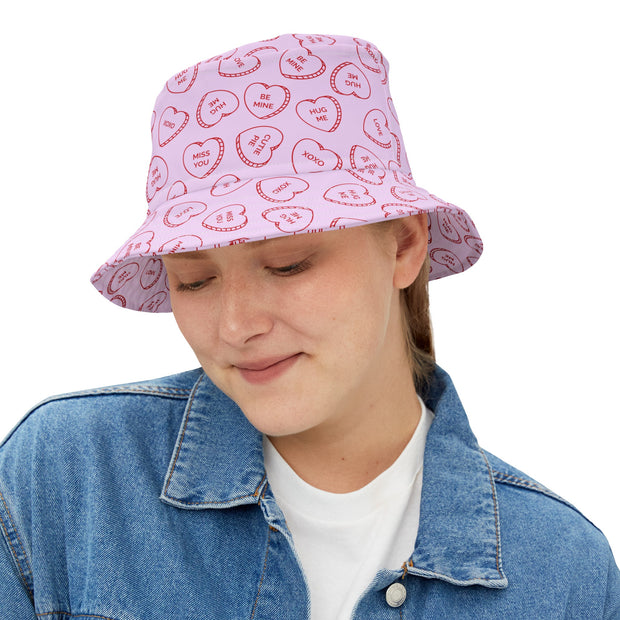 Bucket Hat - Heart messages