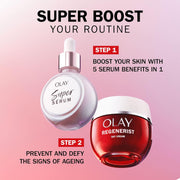 Olay Regenerist Day Face Cream, Anti-Wrinkle + Active Firming Skincare Moisturiser, Anti-Ageing Niacinamide and Peptides, Renews, Firms and Hydrates, Non-Greasy 50Ml