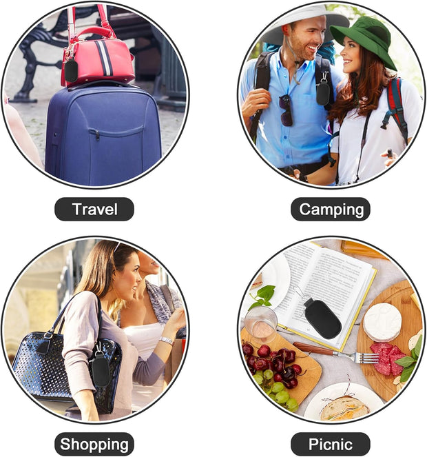 Canvas Essential Oil Case 10 Shots Essential Oil Travel Bag, Portable Keychain Organising Bag 2ML Nail Polish Storage for Men and Women(Black)