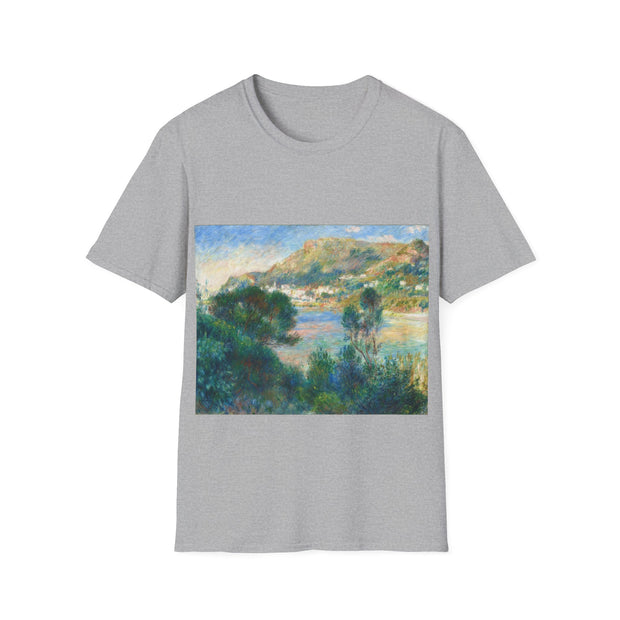 View of Monte Carlo from Cap Martin_c. 1884_Auguste Renoir soft cotton shirt