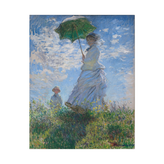 Woman with a Parasol - Madame Monet and Her Son, 1875, Claude Monet