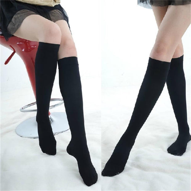 1/2Pair Knee High 20-30Mmhg Compression Graduated Support Socks Men'S Women'S