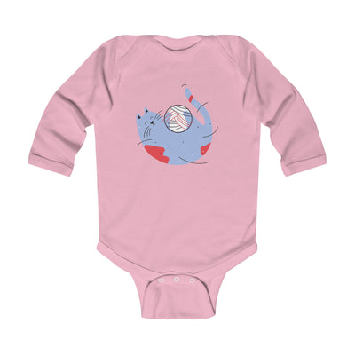 Infant Long Sleeve Bodysuit - Playful Cat