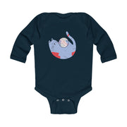 Infant Long Sleeve Bodysuit - Playful Cat