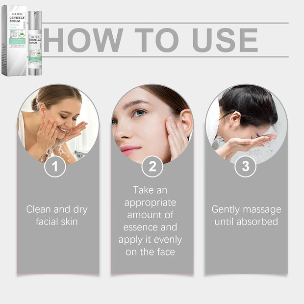 50Ml Centella Asiatica Hydrating Serum,Anti-Aging Face Serum,Skincare Serum,Hyaluronic Acid Serum,Face Serum for Women with Hyaluronic Acid,Anti Wrinkle Face Cream,Serums Skincare,Facial Moisturiser