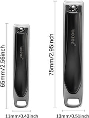 Sturdy Comfortable Nail Clipper Set – Stainless Steel Ergonomic Ultra Sharp Nail File Cutter Fit for Seniors, Adult, and Kids, Fingernail and Toenail